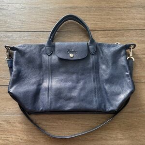 Longchamp Le Pliage Leather Medium Bag